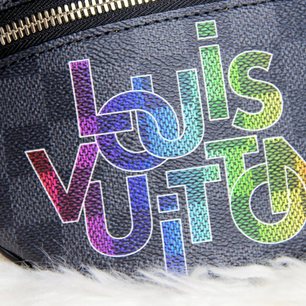NEW UNUSED LOUIS VUITTON DAMIER GRAPHITE BUMBAG - Picture 10 of 15